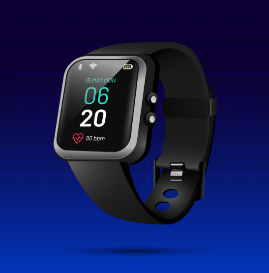 Smartwatch showcasing features